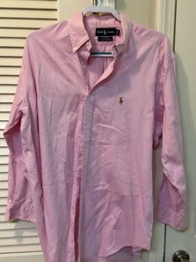 Ralph Lauren Light Pink Classic Button-Down Shirt
